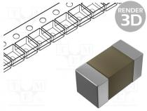 Capacitor  ceramic, MLCC, 27pF, 50V, C0G (NP0), 5%, SMD, 0603