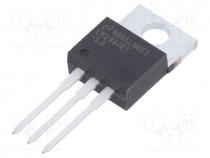 IC  voltage regulator, LDO,fixed, 5V, 0.5A, TO220-3, THT, tube, Ch  1