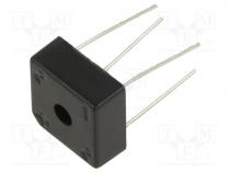 Bridge rectifier  single-phase, Urmax  800V, If  3A, Ifsm  50A, BR-3