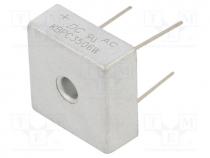 Bridge rectifier  single-phase, Urmax  600V, If  35A, Ifsm  400A