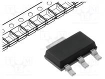 Transistor  NPN, bipolar, 60V, 6A, 3W, SOT223