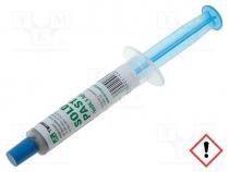 Paste, Sn96,5Ag3Cu0,5, lead free, syringe, 25÷45um, 6g, 217C, 12%