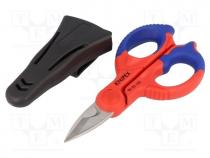 Scissors, for cables,electrical work, 155mm, Blade  about 56 HRC