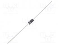 Diode  rectifying, THT, 600V, 1A, bulk, DO41, Ufmax  1.25V, 50ns