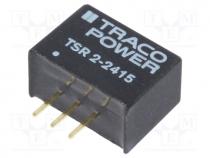 Converter  DC/DC, Uin  4.6÷36V, Uout  1.5VDC, Iout  2A, SIP3, TSR2