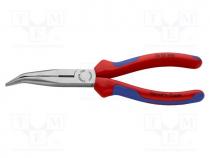 Pliers, cutting,half-rounded nose,universal, 200mm