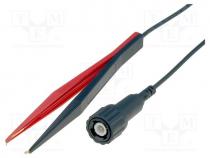 Test tweezers, 60VDC, BNC plug,test tweezers, Len  1.1m