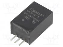 Converter  DC/DC, 6W, Uin  17÷72V, Uout  12VDC, Iout  0.5A, SIP3, PCB