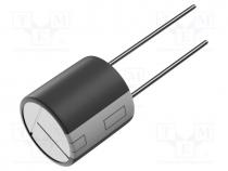 Capacitor  electrolytic, THT, 220uF, 25VDC, Ø8x11.5mm, Pitch  3.5mm