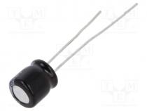 Capacitor  electrolytic, THT, 47uF, 25VDC, Ø6.3x7mm, Pitch  2.5mm