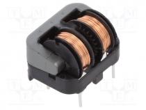 Inductor  wire, THT, 2.3mH, 1.7A, 190m, 250VAC, -25÷120C