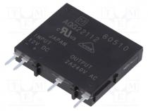 Relay  solid state, Ucntrl  9.6÷14.4VDC, 2A, 75÷264VAC, AQ-G