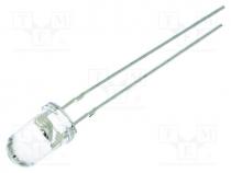 LED, 5mm, orange, 25000÷30000mcd, 15, Front  convex, 1.8÷2.6VDC