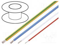 Wire, HELUTHERM® 145, 1x0.34mm2, stranded, Cu, blue, -55÷145C