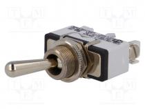 Switch  toggle, Pos  3, SP3T, ON-OFF-ON, 10A/250VAC, 600H, -20÷55C