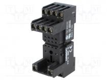 Socket, PIN  14, 5A, 250VAC, for DIN rail mounting, -55÷70C, MY4