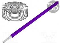 Wire, LivY-Toy, stranded, Cu, 0.04mm2, PVC, violet, 60V, 10m