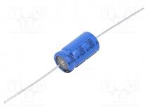 Capacitor  electrolytic, THT, 470uF, 25VDC, Ø10x18mm, 20%, 2500h