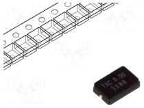 Resonator  quartz, 8MHz, 20pF, SMD, 5x3.2x1.2mm