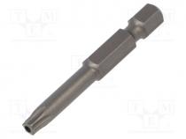 Screwdriver bit, Torx® with protection, T25H, Overall len  50mm