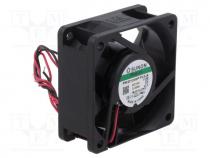 Fan  DC, axial, 12VDC, 60x60x25mm, 53.52m3/h, 41dBA, Vapo, 26AWG