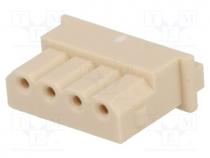 Connector  wire-board, plug, female, Mini-SPOX, 2.5mm, PIN  4, 1x4