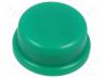 TACT-2BRGN - Button, round, green, Application  TACTS-24, Ø13mm