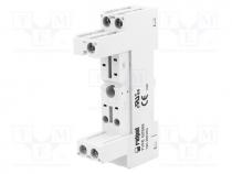 Relays - Socket, PIN  5, 12A, 300VAC, DIN,on panel, screw terminals