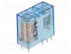 Relay  electromagnetic, DPDT, Ucoil  12VDC, Icontacts max  15A