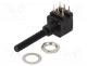 6PSI-20K - Potentiometer  shaft, 20k, 200mW, THT, 6mm, plastic, stereo, carbon