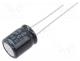 Capacitor  electrolytic, bipolar, THT, 15uF, 100VDC, Ø10x12.5mm