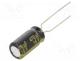 Capacitor  electrolytic, THT, 470uF, 16VDC, Ø8x15mm, Pitch  5mm