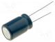 Capacitor  electrolytic, low ESR, THT, 1200uF, 10VDC, Ø10x20mm