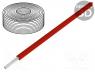 Wire, LivY-Toy, stranded, Cu, 0.04mm2, PVC, red, 60V, 100m, 1x0.04mm2