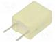 Capacitor  polyester, 1uF, 40VAC, 63VDC, 5mm, 10%, 7.2x5x10mm, THT