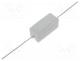 Power resistor - Resistor  power, cement, THT, 56, 5W, 5%, Ø0.8x35mm, 9.5x9.5x22mm