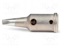 Tip, flat, 2.4mm, for gas soldering iron, 3pcs.