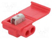 SL-557 - Quick splice, Scotchlok, for cable, IDC, 0.5÷1.5mm2, ways 1, 3mm