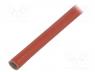 SCS4KV-6.0-RB-10 - Insulating tube, fiberglass, brick red, -60÷250°C, Øint 6mm
