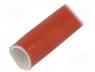 SCS4KV-25.0-RB-5 - Insulating tube, fiberglass, brick red, -60÷250°C, Øint 25mm