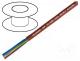 SIHF3X1 - Wire, SiHF, 3G1mm2, Cu, stranded, silicone, brown-red, -60÷180°C