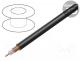 TAS-RG59-PUR - Wire coaxial, RG59, wire, Cu, 0.26mm2, PUR, black, 2kVAC, 100m