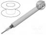 83265.009100 - Wire coaxial, RG178, 1x30AWG, stranded, CCS, FEP, white, 1 meter